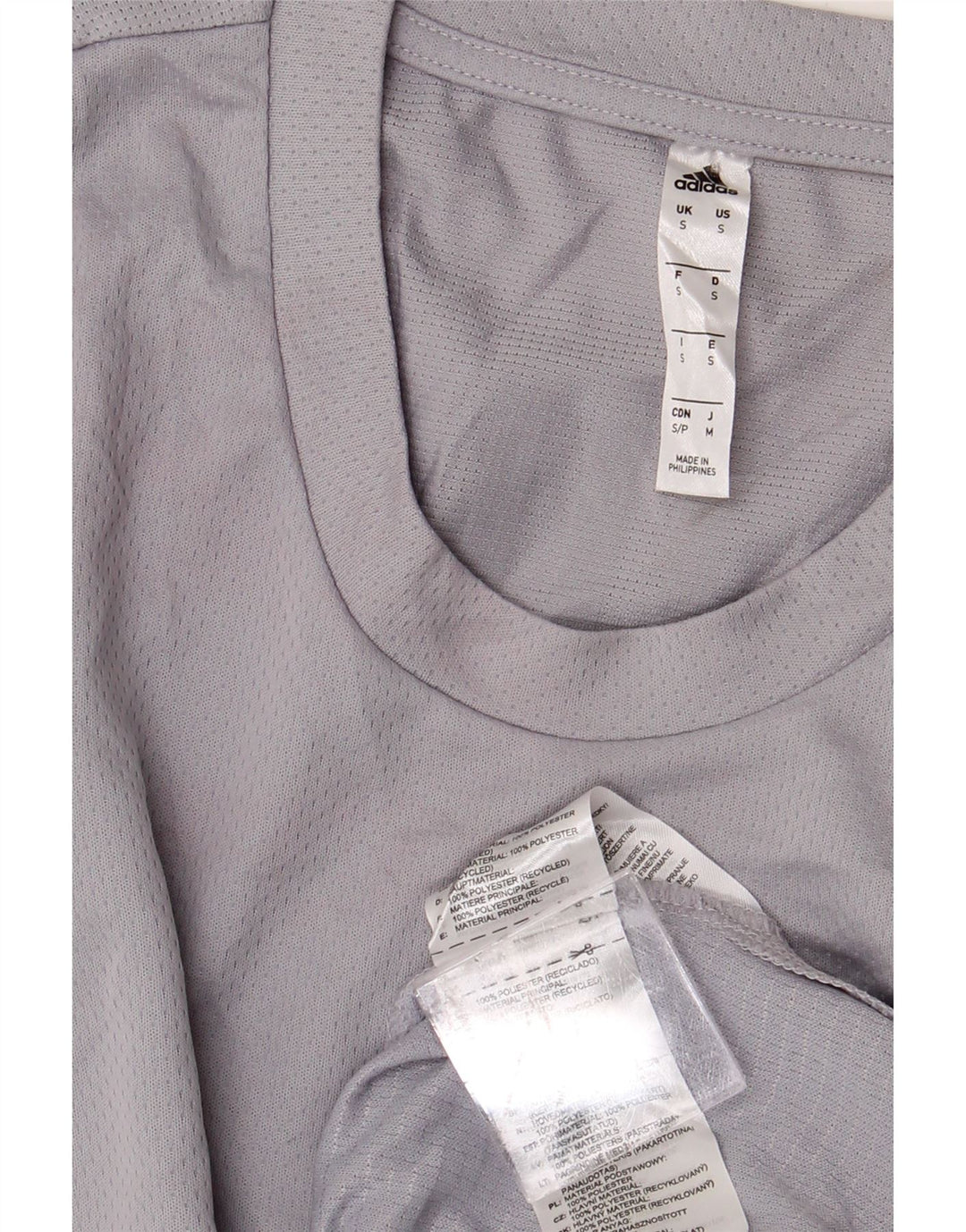 Ανδρικό T-Shirt ADIDAS Top Small Grey Polyester