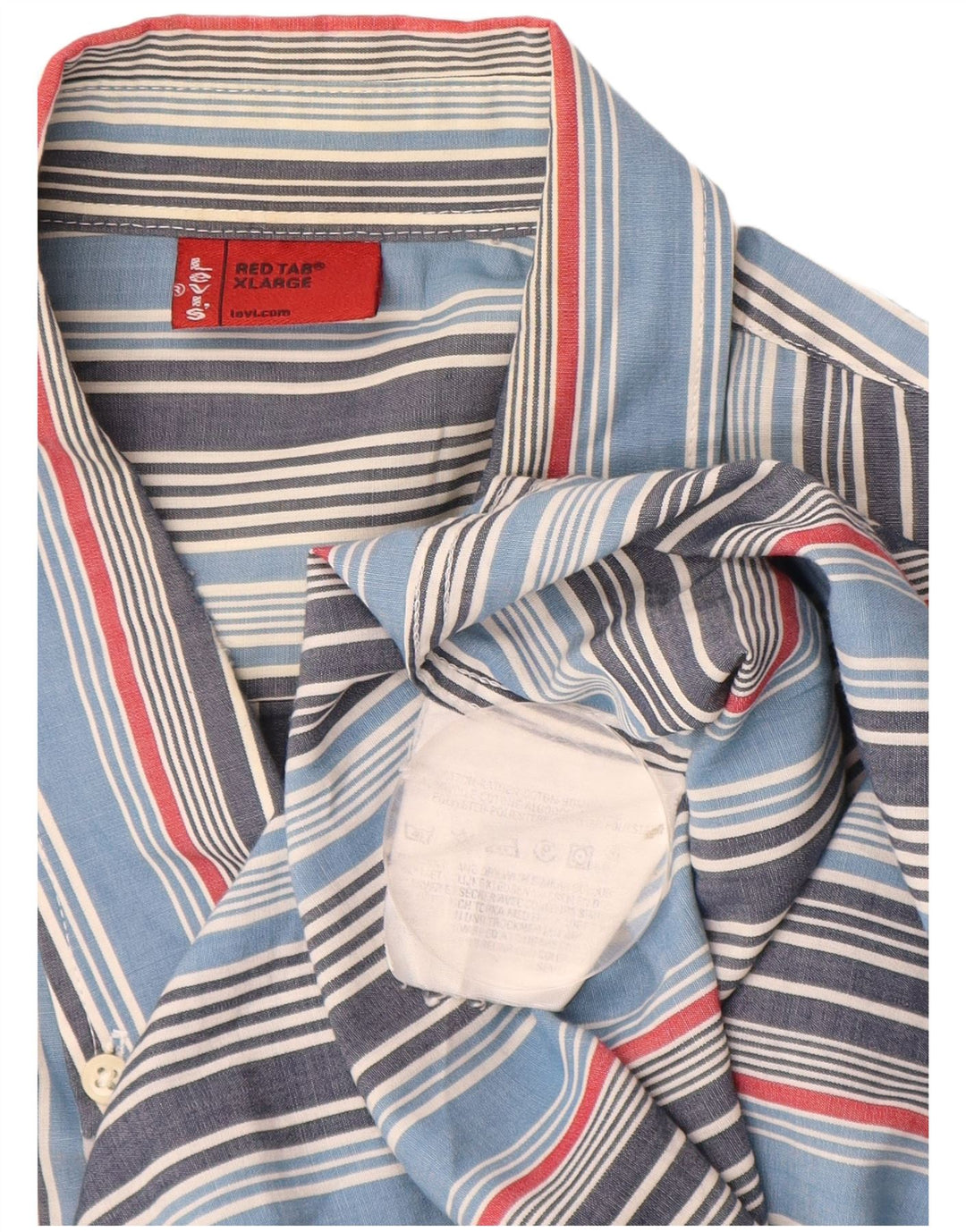 Ανδρικό πουκάμισο LEVI'S XL Μπλε ριγέ βαμβακερό