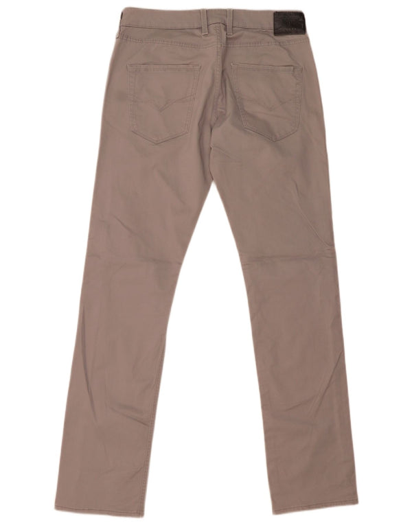 Guess Mens Vermont Slim κωνικό casual παντελόνι W32 L34 Γκρι βαμβακερό