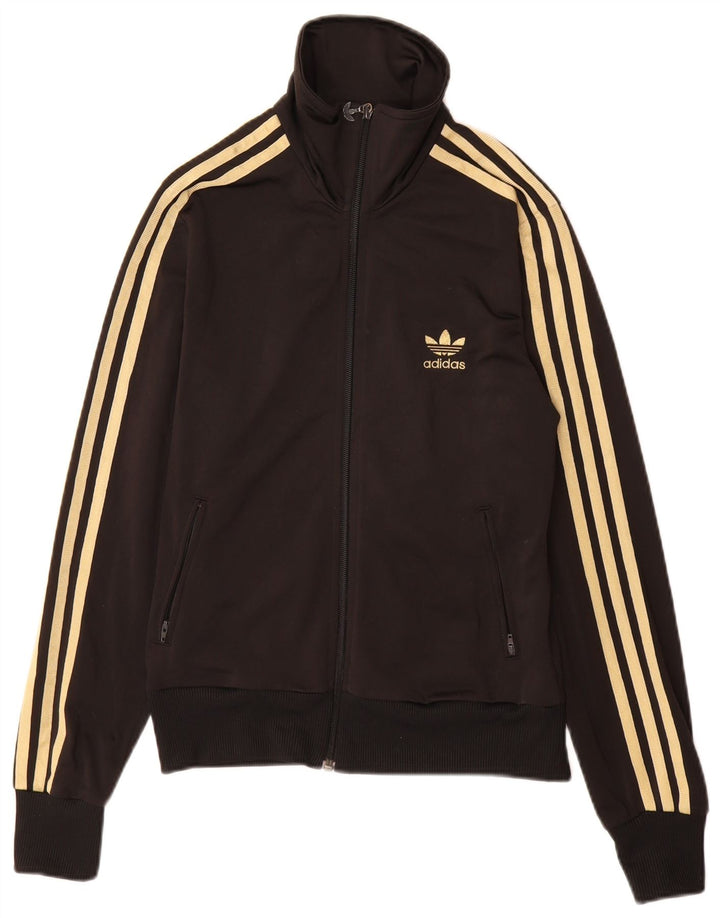 Γυναικεία αθλητική φόρμα γραφικών ADIDAS Top Jacket IT 40 Small Black Polyester