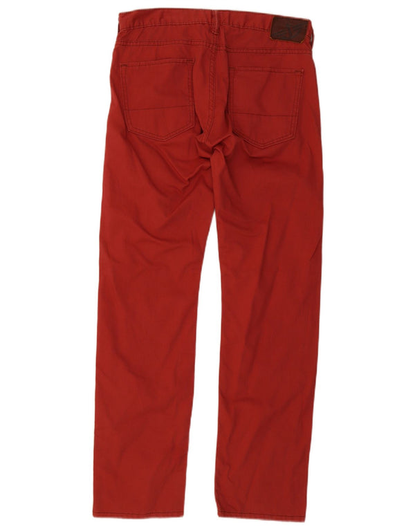 Ανδρικό ίσιο καθημερινό παντελόνι Dockers W30 L32 Κόκκινο βαμβακερό