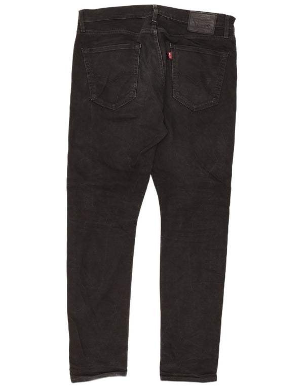 Levi's Mens 512 Tapered Slim Jeans W36 L32 Μαύρο βαμβακερό