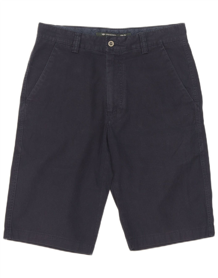 Ανδρικό σορτς Chino Dockers Slim Fit W30 Medium Navy Blue