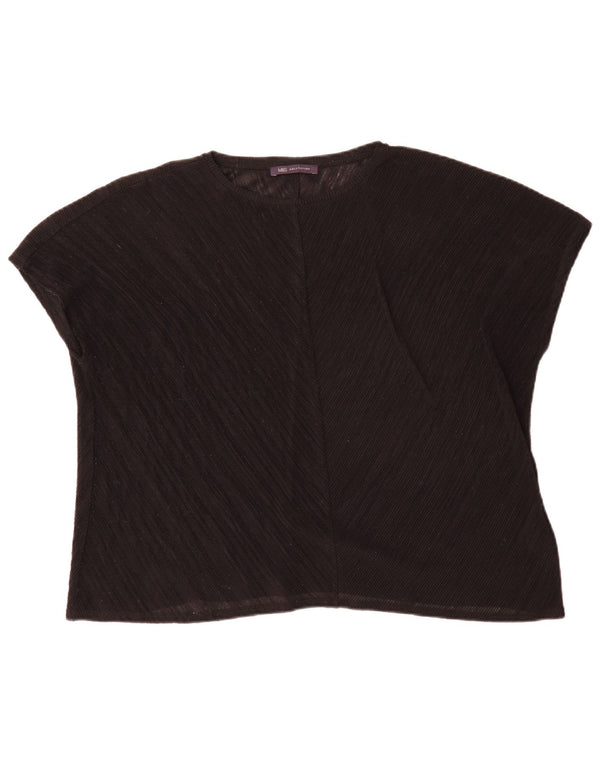 Marks & Spencer Γυναικεία Μπλούζα Τοπ UK 16 Large Black Polyester