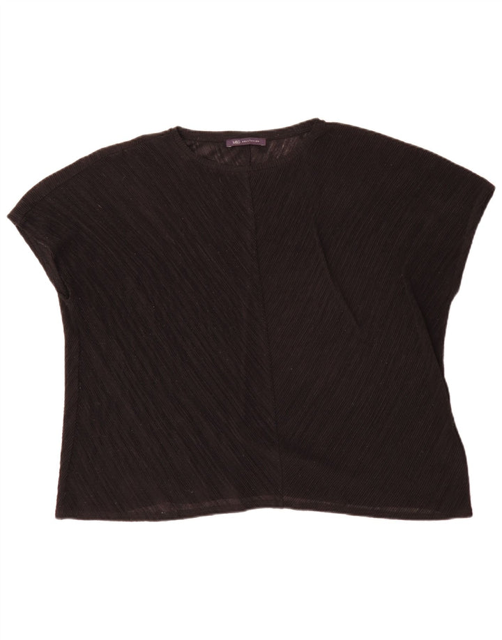 Marks & Spencer Γυναικεία Μπλούζα Τοπ UK 16 Large Black Polyester