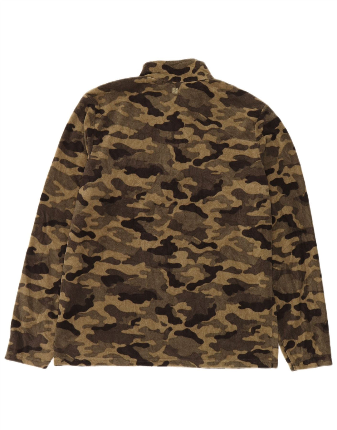 Ανδρική αποθήκη Mountain Warehouse με φερμουάρ Fleece Jumper Medium Beige Καμουφλάζ