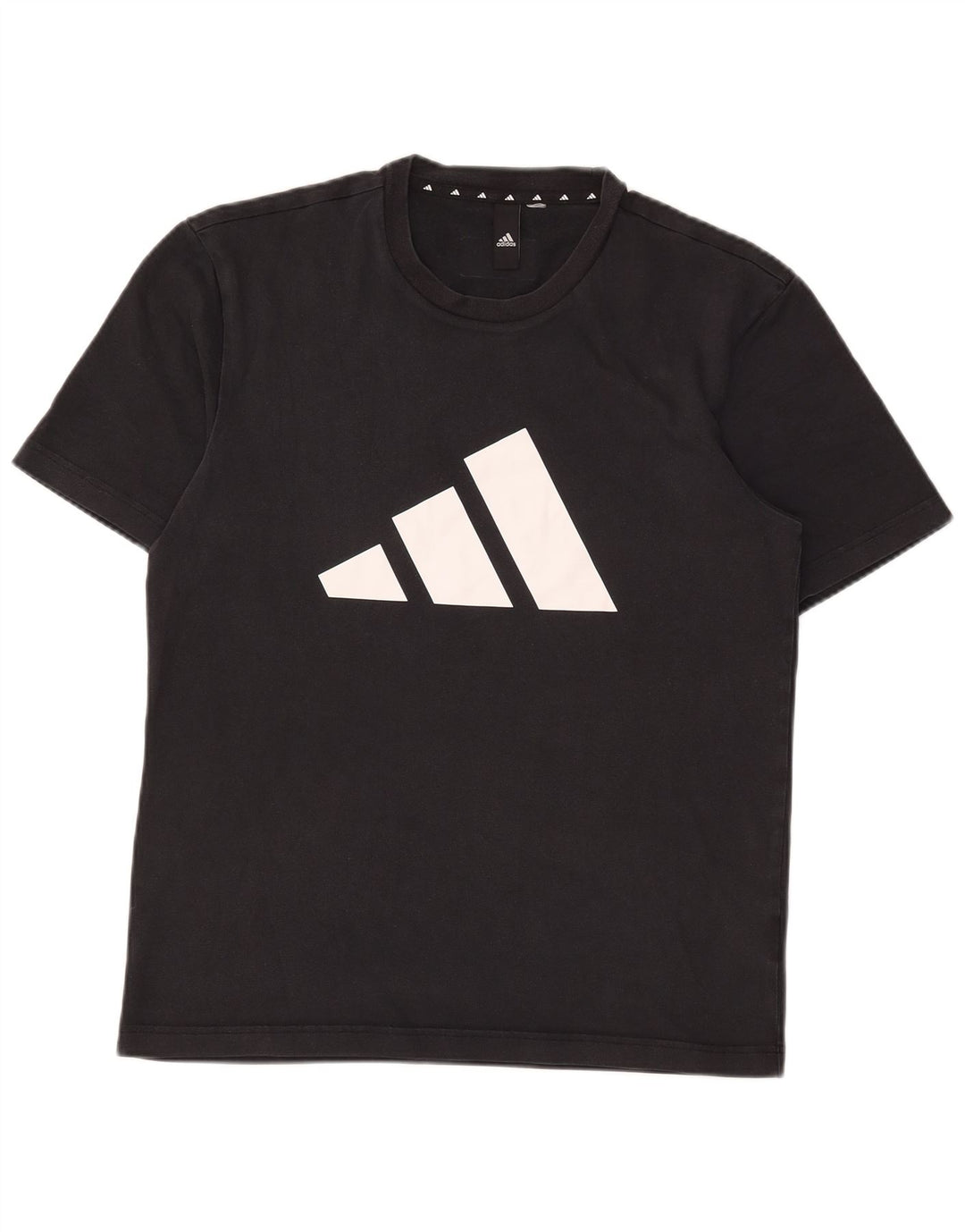 Ανδρικό γραφικό T-Shirt Adidas Top Μεσαίο μαύρο βαμβακερό