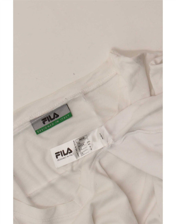 Ανδρικό T-Shirt Fila Top 2XL Λευκό βαμβακερό