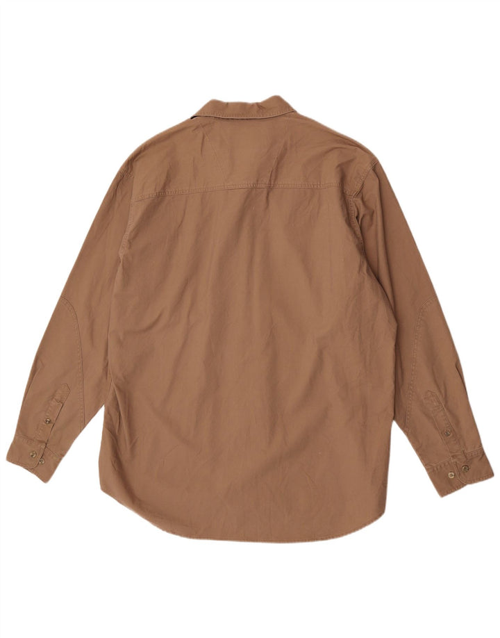 Ανδρικό πουκάμισο Wrangler XL Καφέ βαμβακερό