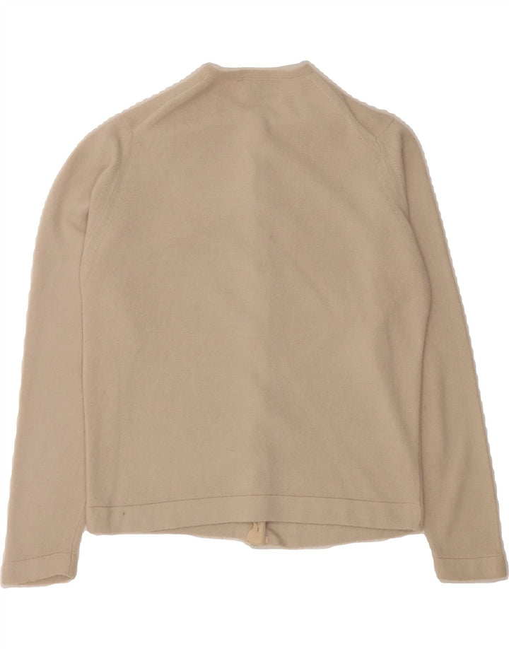 TALBOTT Womens Cardigan Sweater UK 12 Medium Beige Vintage Talbott and Second-Hand Talbott from Messina Hembry 