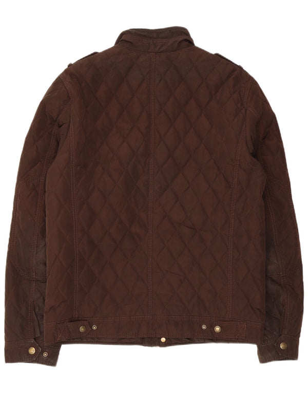 Zara Ανδρικό Καπιτονέ Μπουφάν UK 42 XL Καφέ
