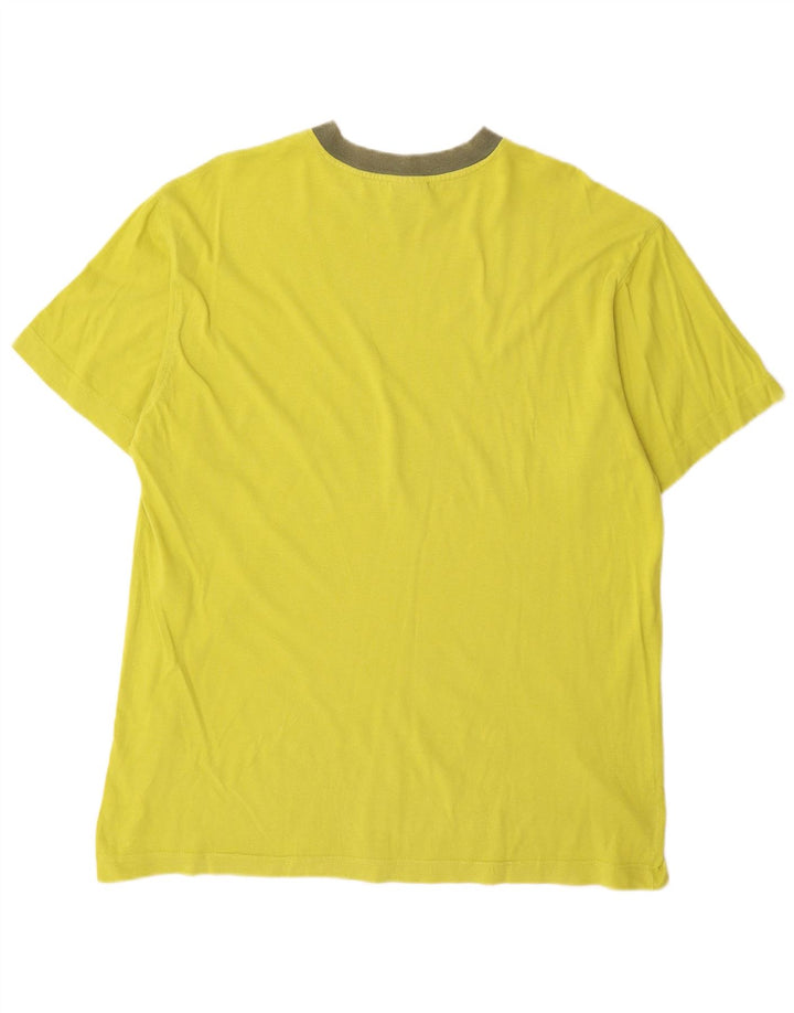 Ανδρικό T-Shirt Think Pink Top μεγάλο κίτρινο βαμβακερό