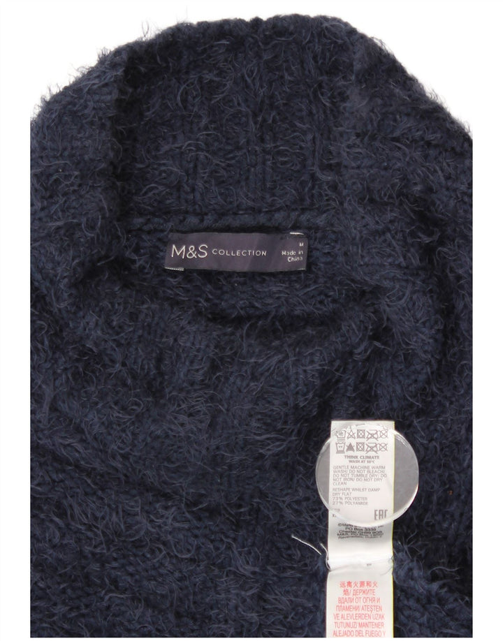 MARKS & SPENCER Γυναικείο πουλόβερ με λαιμό χελώνα UK 14 Medium Navy Blue