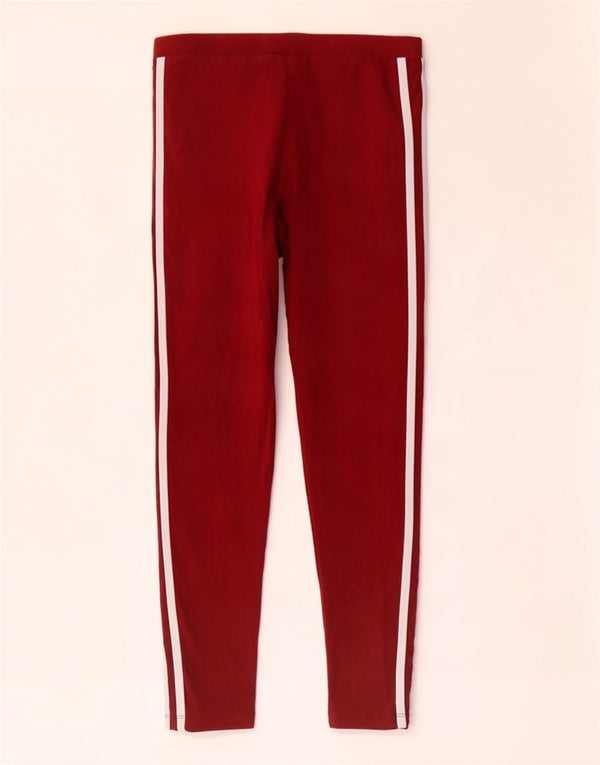 Γυναικείο κολάν Adidas UK 10 Small Maroon βαμβάκι