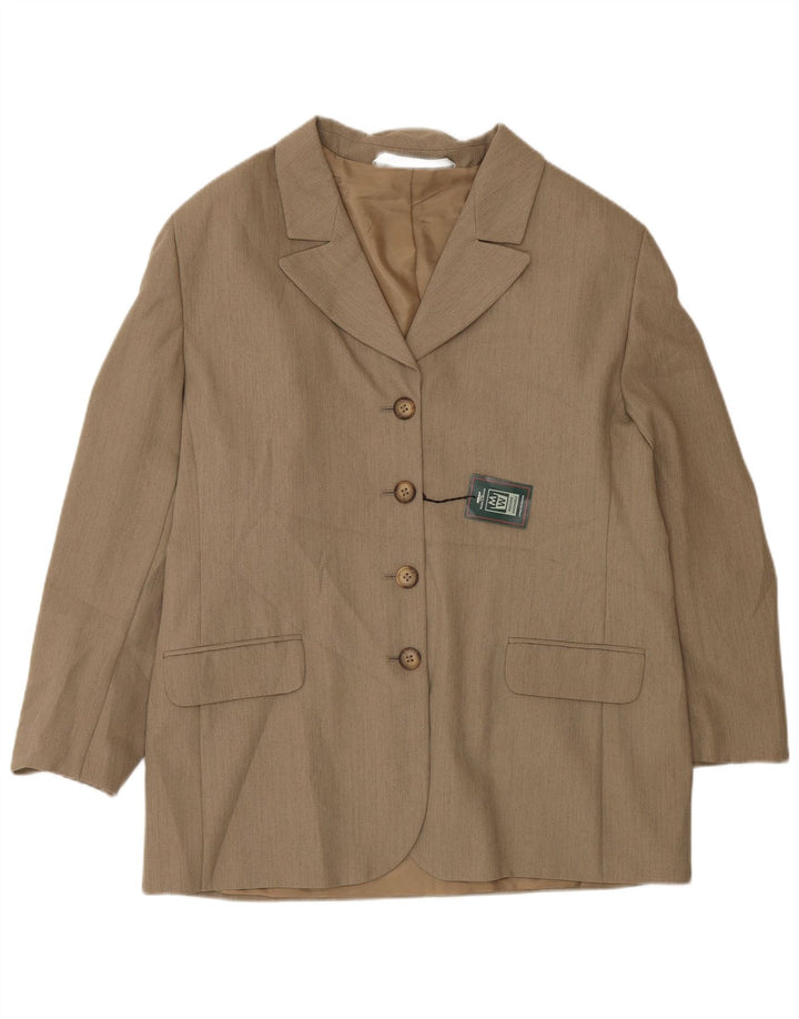 Marks & Spencer Γυναικείο σακάκι blazer 4 κουμπιών St. Michael UK 18 XL Brown