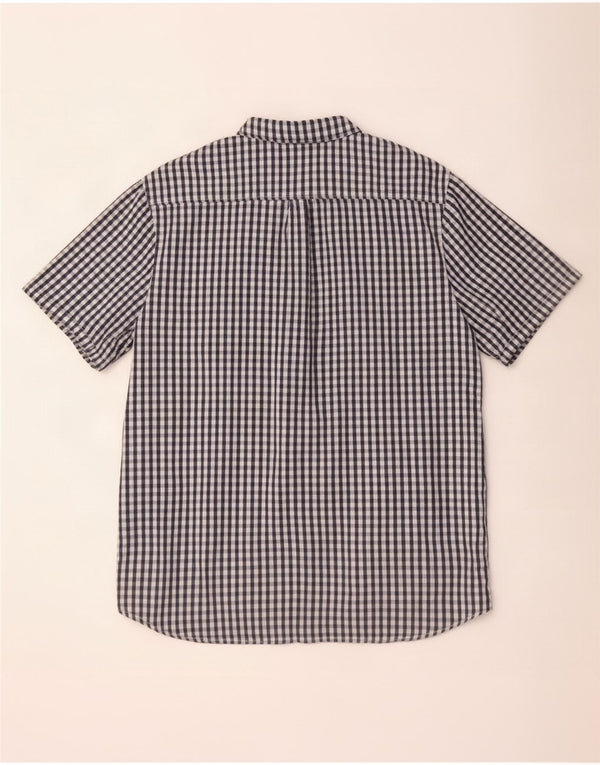 Vans Ανδρικό κοντομάνικο πουκάμισο Classic Fit Medium Navy Blue Gingham Cotton