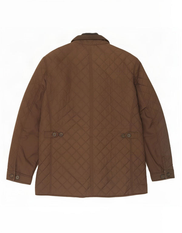 Marks & Spencer Ανδρικό καπιτονέ μπουφάν UK 40 Large Brown Polyester