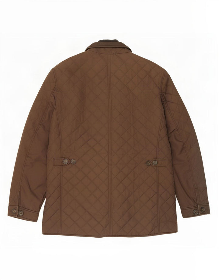Marks & Spencer Ανδρικό καπιτονέ μπουφάν UK 40 Large Brown Polyester
