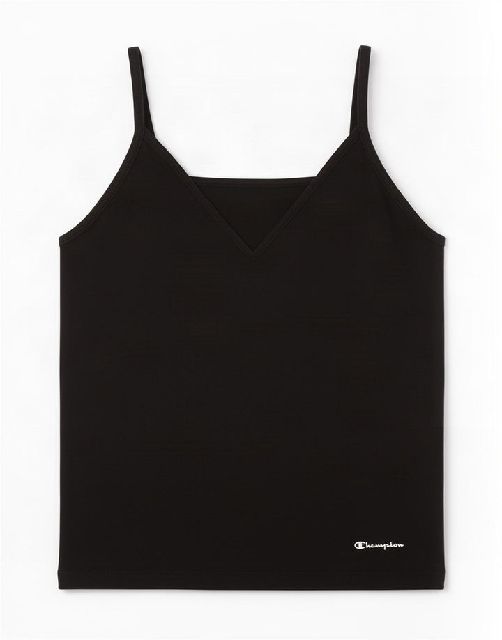 Champion Womens Crop Cami Top UK 14 Large Black