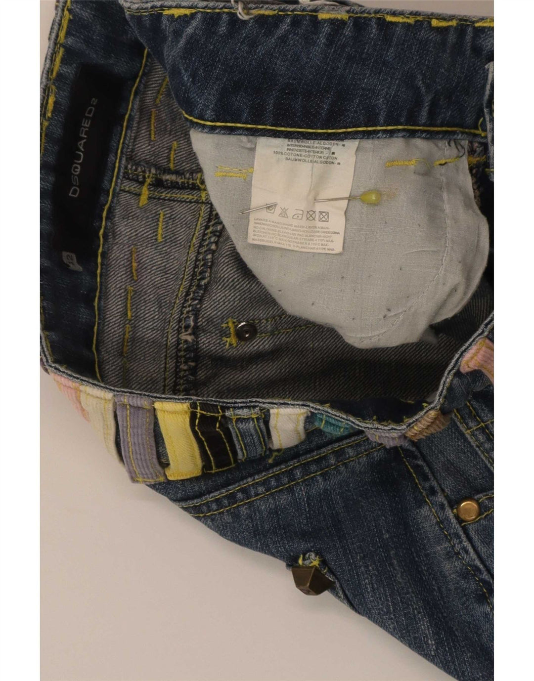 Dsquared2 Γυναικεία μίνι τζιν φούστα IT 42 Medium W30 Μπλε χρώματος βαμβακερό