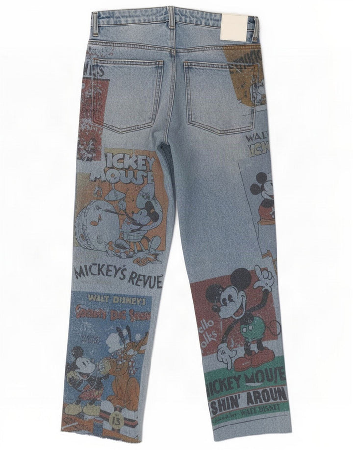Desigual Γυναικεία Disney Straight Jeans EU 38 Medium W28 L26 Blue Patchwork
