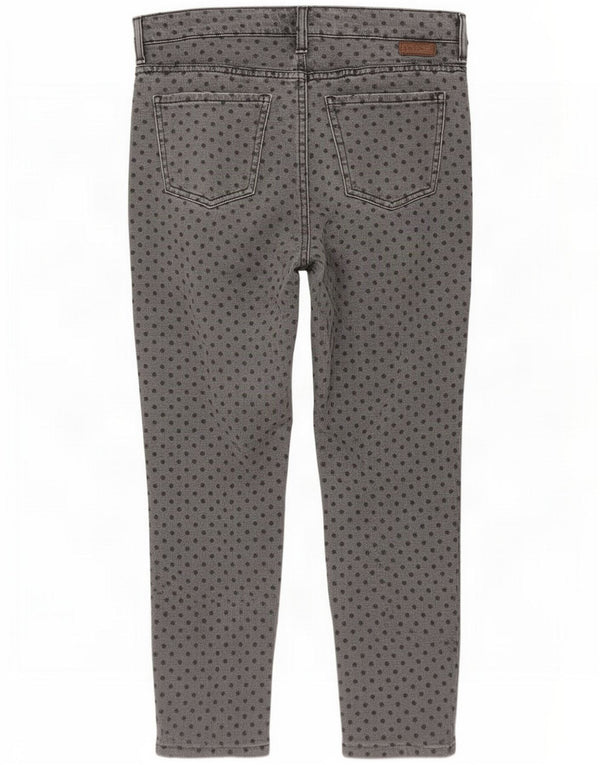 Boden Womens Skinny Cropped Jeans UK 16 Large W34 L26 Gray Spotted Cotton