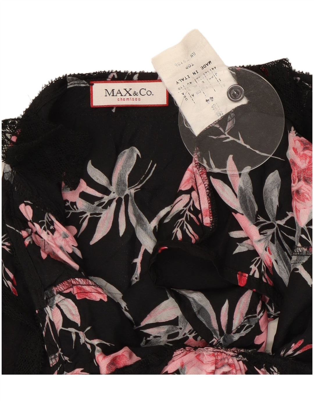 Max & Co. Γυναικείο Κορσέ Τοπ UK 12 Medium Black Floral