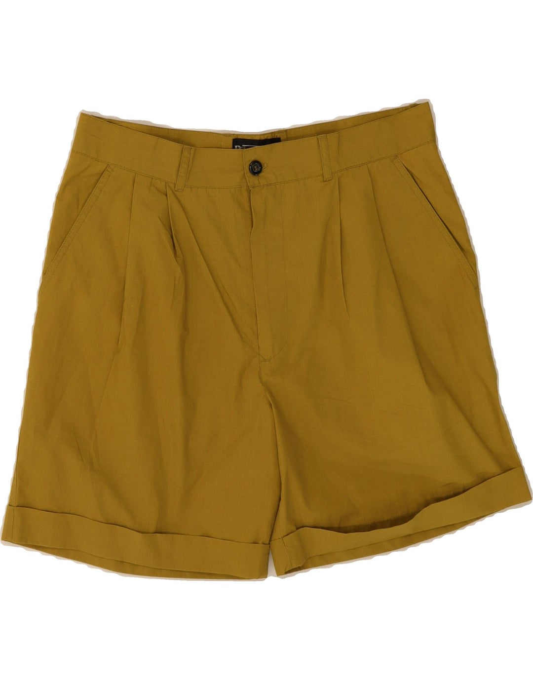 VINTAGE Womens Pegged Chino Shorts Medium W32 Khaki Cotton Vintage Vintage and Second-Hand Vintage from Messina Hembry 