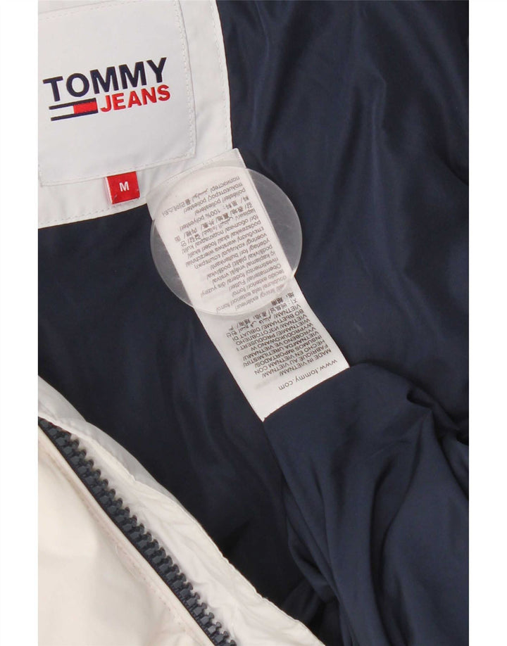Tommy Hilfiger Ανδρικό μπουφάν με κουκούλα UK 38 Medium White Polyester