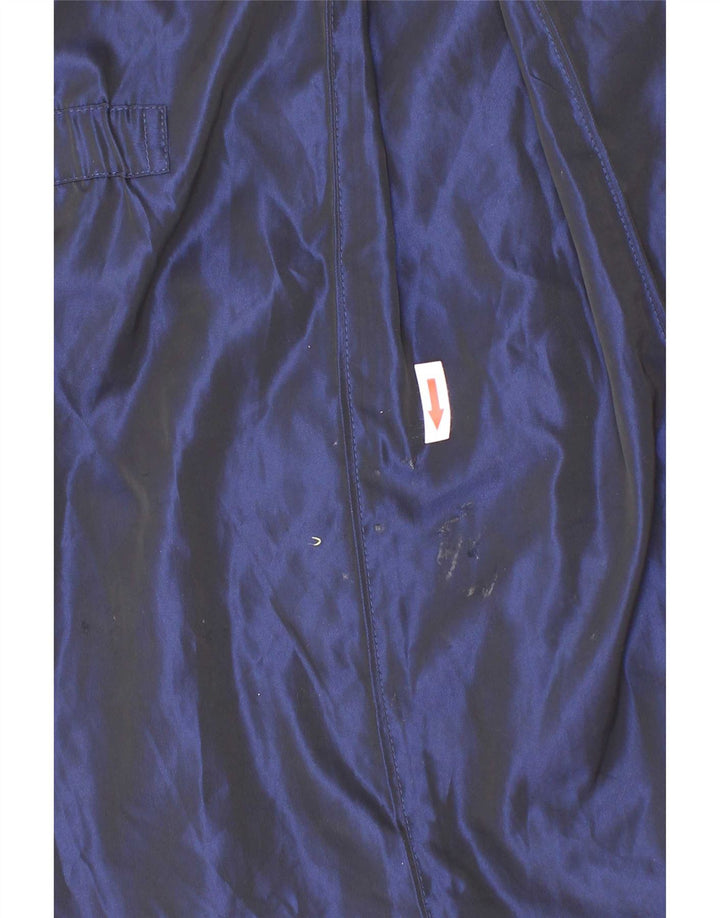 Ted Baker Girls Hooded Raincoat 7-8 Years Navy Blue