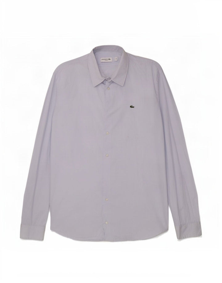 Ανδρικό πουκάμισο Lacoste Slim Fit Μέγεθος 44 XL Μπλε βαμβακερό