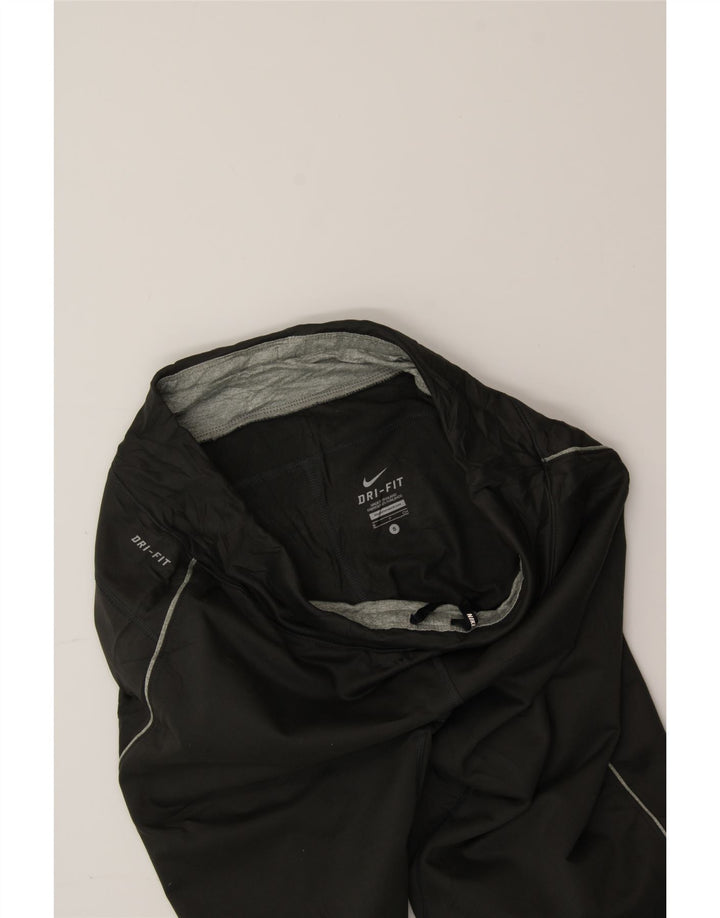 NIKE Womens Dri Fit Tracksuit Trousers UK 10 Small  Black Polyester Vintage Nike and Second-Hand Nike from Messina Hembry 