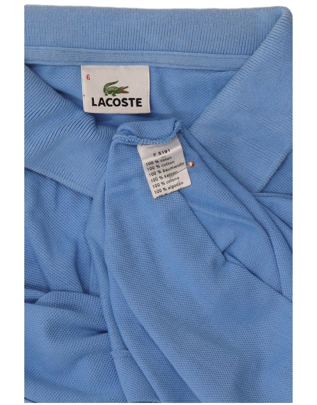 Ανδρικό μπλουζάκι πόλο LACOSTE 6 XL Μπλε βαμβακερό