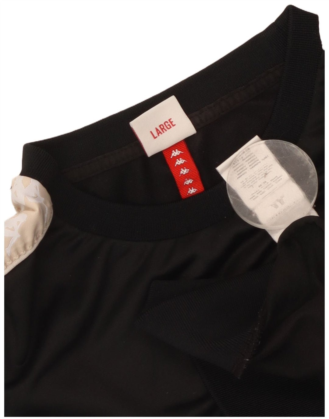 Γυναικεία φούτερ Kappa Crop Graphic Jumper UK 14 Large Black Colourblock