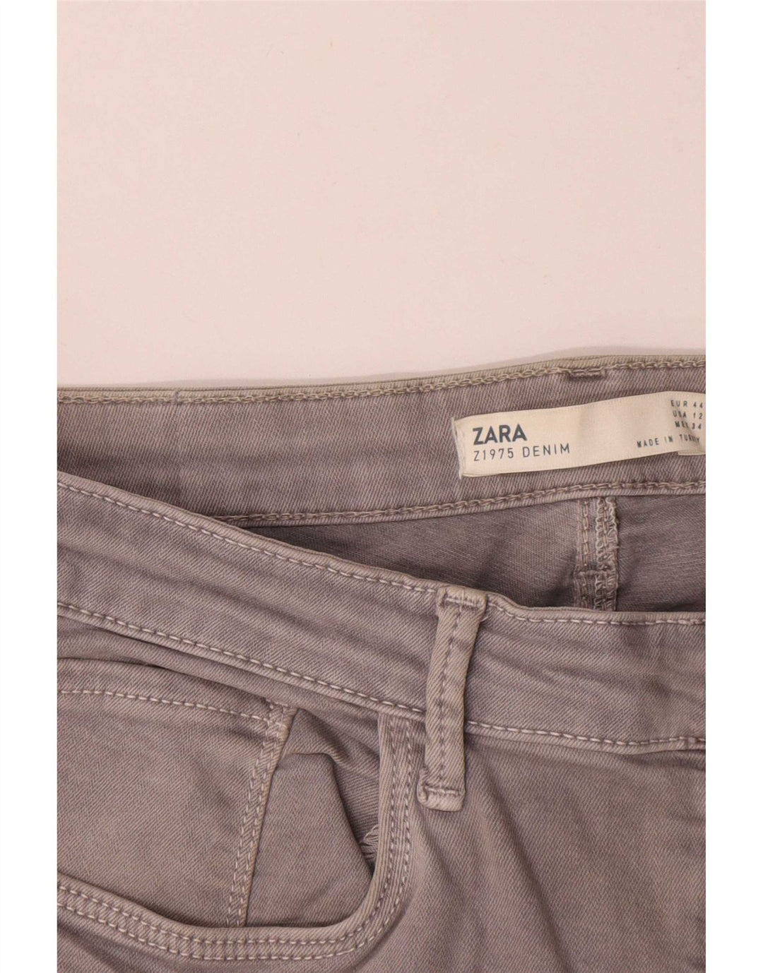 Zara Γυναικείο Slim Jeans EU 44 XL W34 L27 Γκρι