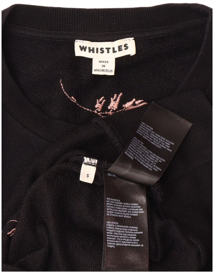 Γυναικεία φούτερ WHISTLES Φόρεμα UK 10 Small Black Floral Βαμβακερό