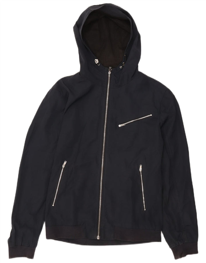 Ανδρικό μπουφάν REISS με κουκούλα UK 38 Medium Navy Blue Polyester