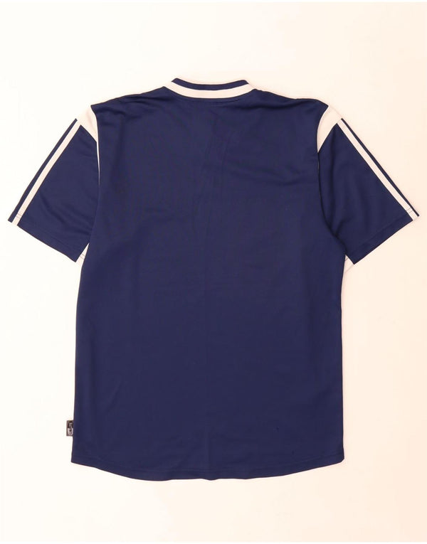 Ανδρικό T-shirt Adidas Climalite Top Small Navy Blue Colorblock Πολυεστέρας