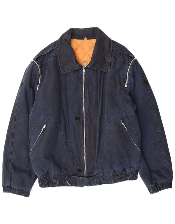 ENRICO COVERI Ανδρικό τζιν Στρατιωτικό μπουφάν IT 52 XL Navy Blue