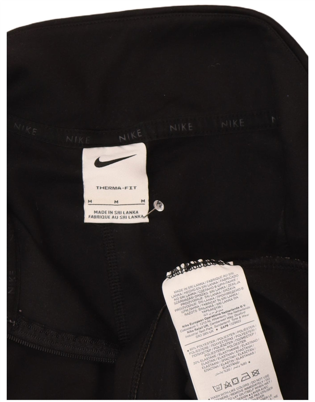 Γυναικεία φόρμα πουλόβερ με φερμουάρ Nike Therma-Fit Top UK 14 Medium Black
