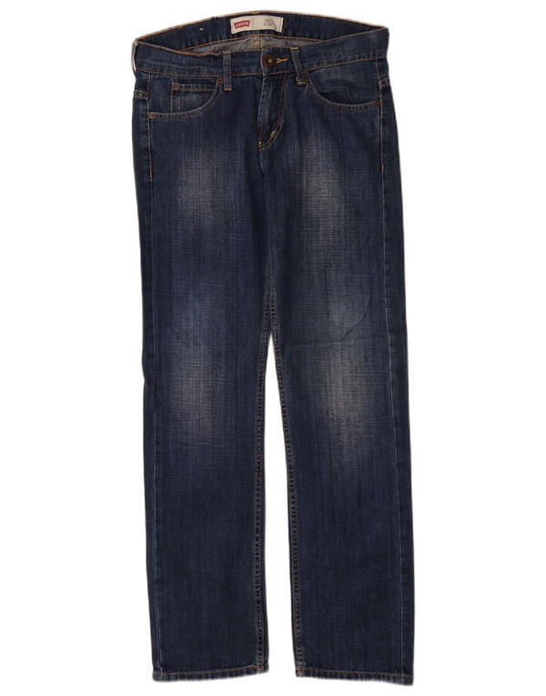 Levi's Boys 511 Slim Jeans 13-14 ετών W28 L30 Navy Blue Cotton