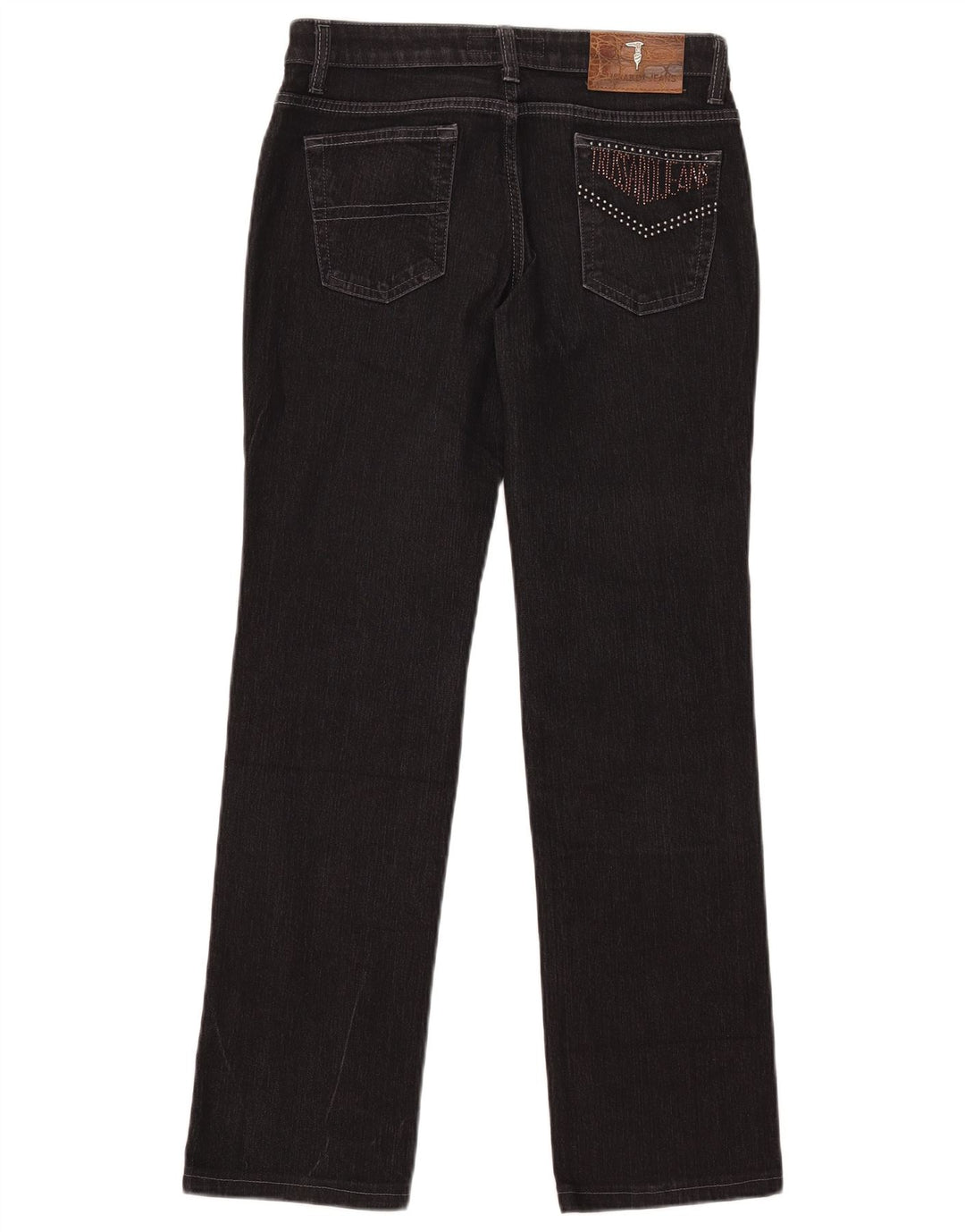 Γυναικείο τζιν Trussardi ίσιο W28 L29 μαύρο βαμβακερό