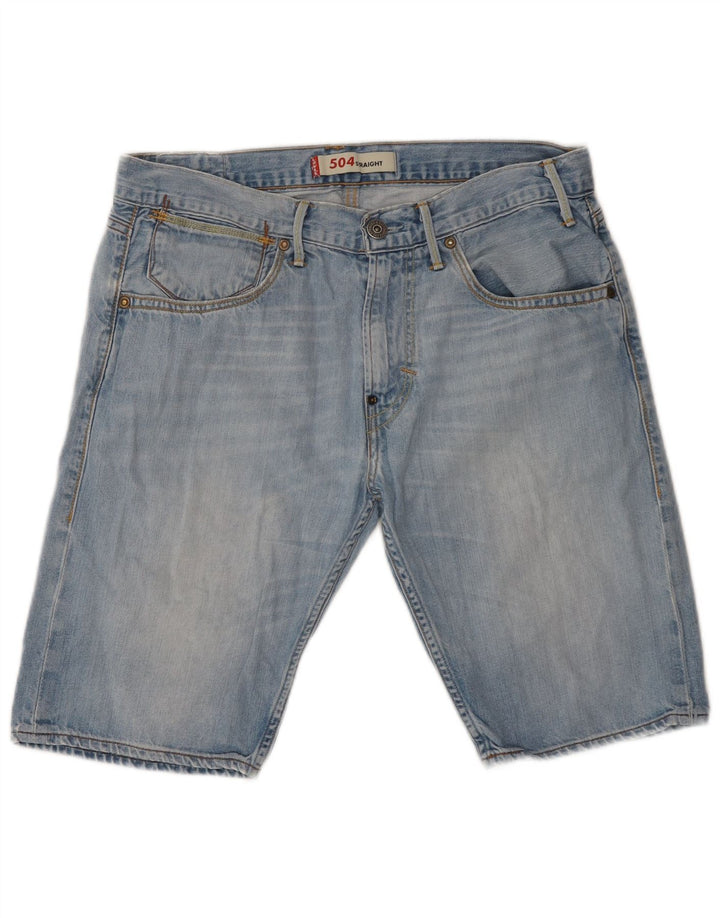Ανδρικό τζιν σορτς Levi's 504 W32 μεσαίο μπλε βαμβακερό