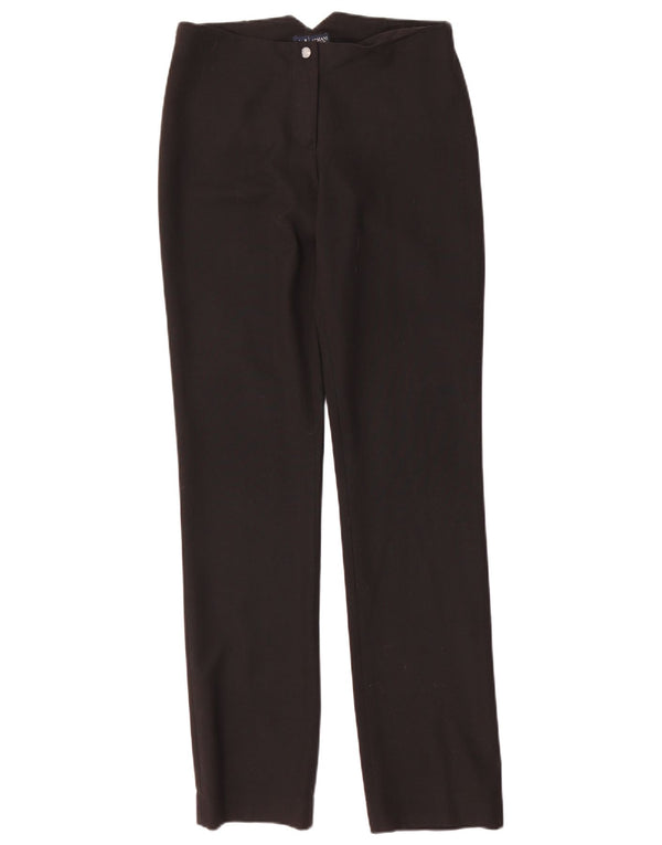 Armani Jeans Γυναικείο ίσιο παντελόνι Chino UK 10 Small W28 L32 Μαύρο