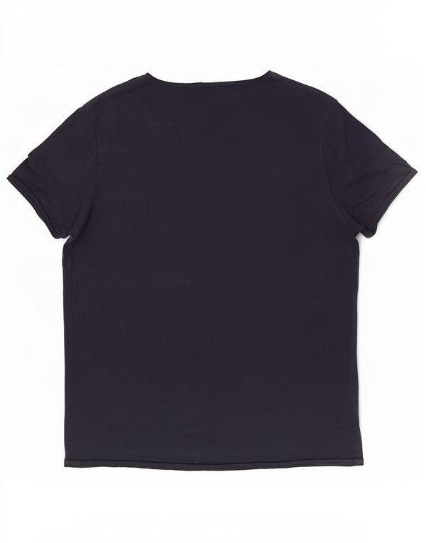 Ανδρικό T-Shirt Scotch & Soda Top Large Navy Blue από βαμβάκι