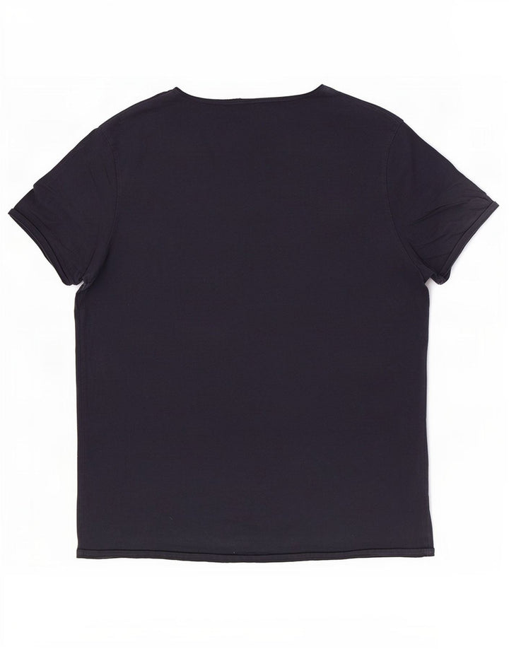 Ανδρικό T-Shirt Scotch & Soda Top Large Navy Blue από βαμβάκι