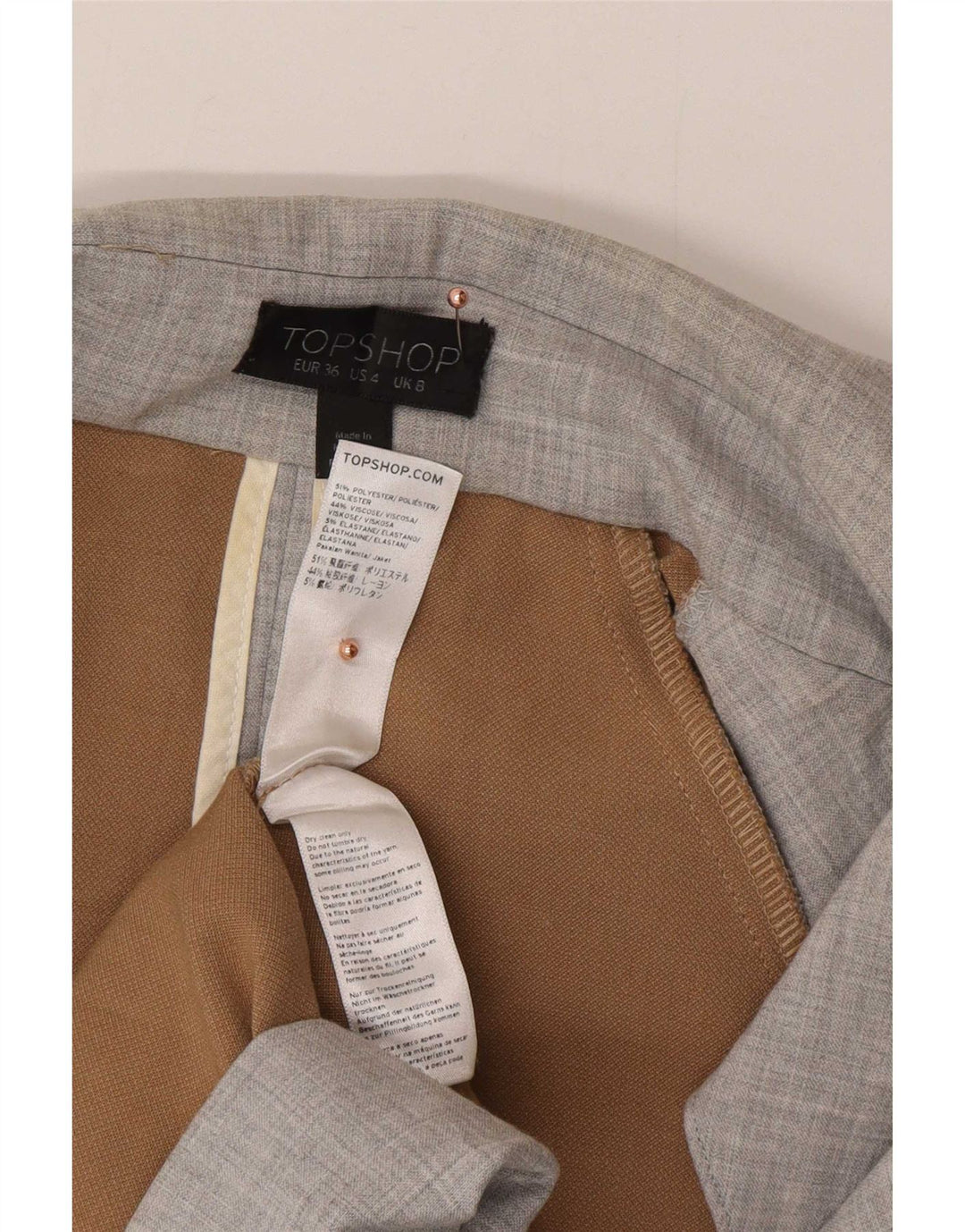 Γυναικεία καμπαρντίνα Topshop UK 8 Small Grey Polyester