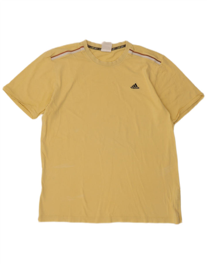 Ανδρικό T-Shirt Adidas Top μεγάλο κίτρινο βαμβακερό