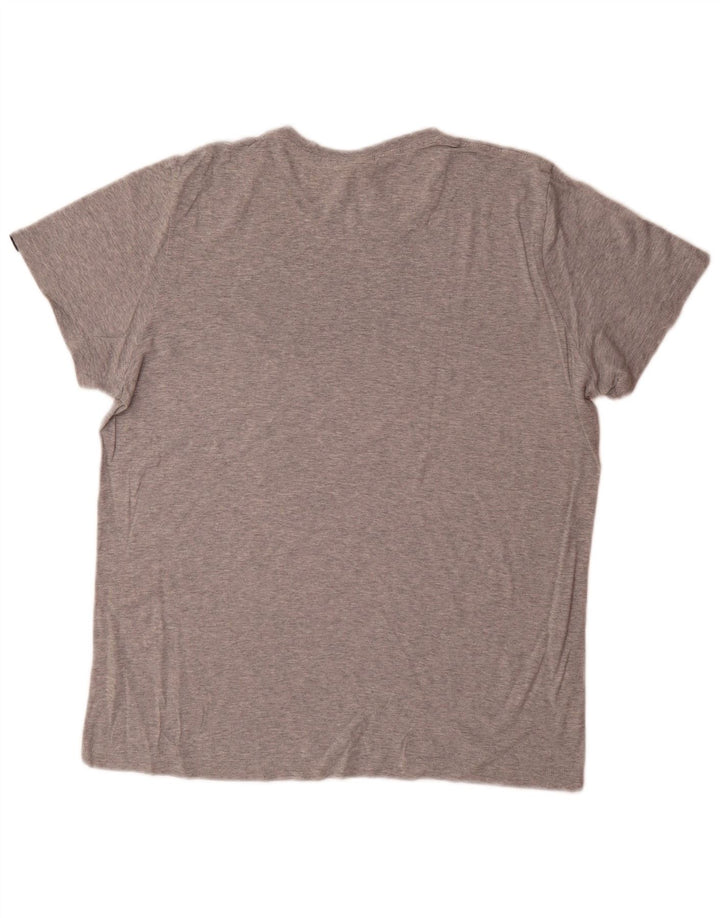 Ανδρικό γραφικό T-Shirt Adidas Top Μικρό γκρι βαμβακερό