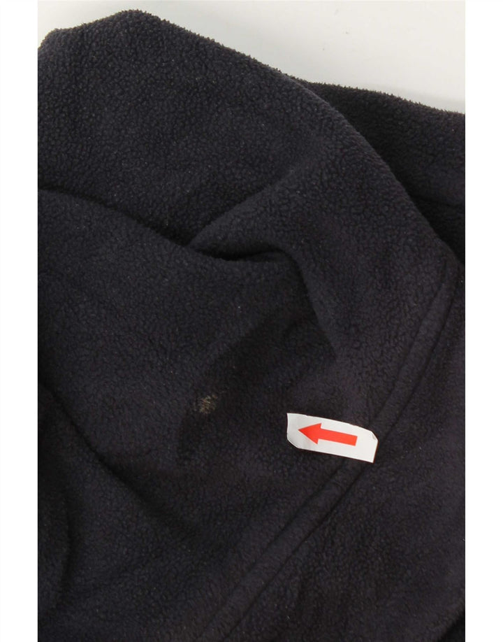 Zara γυναικείο μπουφάν με κουκούλα Duffle Fleece UK 14 Medium Navy Blue Polyester
